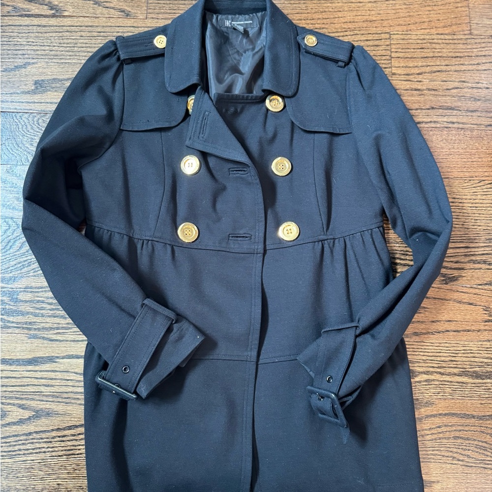 INC Women's Black Double-Breasted jacket / blazer/Coat